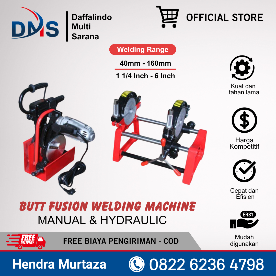 Mesin Las Pipa Hdpe 160mm Manual 2 Clamp – Y A2